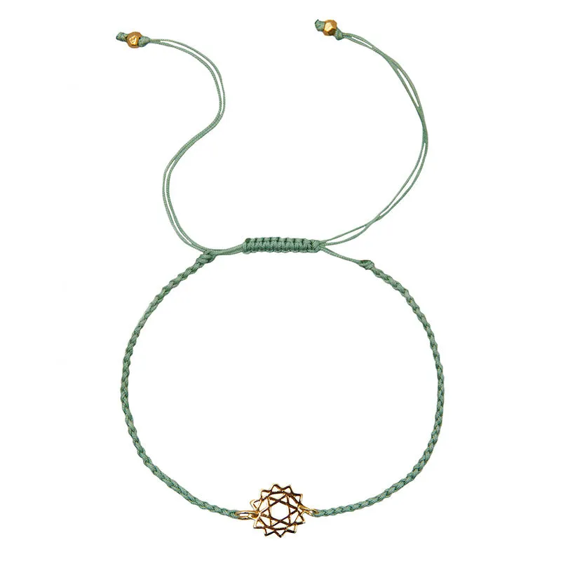 Heart Chakra Braided Bracelet sold by Lotus & Luna