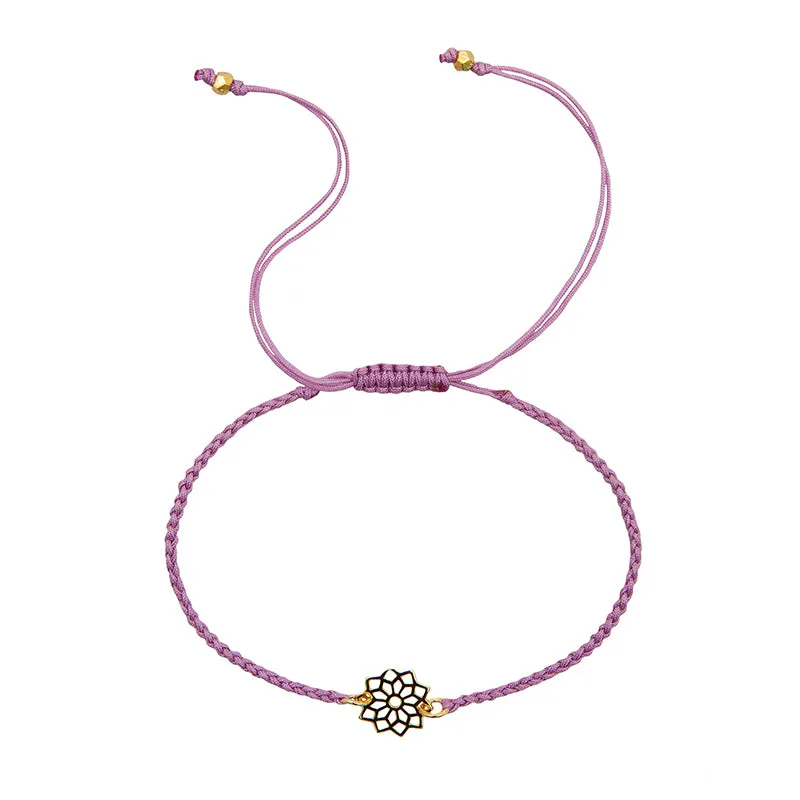 Crown Chakra Braided Bracelet sold by Lotus & Luna