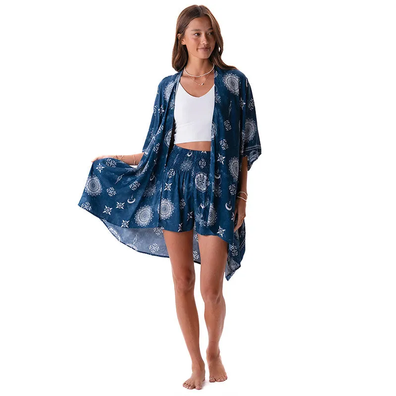 Nova Blue Shorts Lounge Set sold by Lotus & Luna product image thumbnail 3