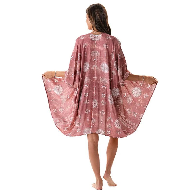Dusty Rose Lotus Moon Shorts Lounge Set sold by Lotus & Luna product image thumbnail 5