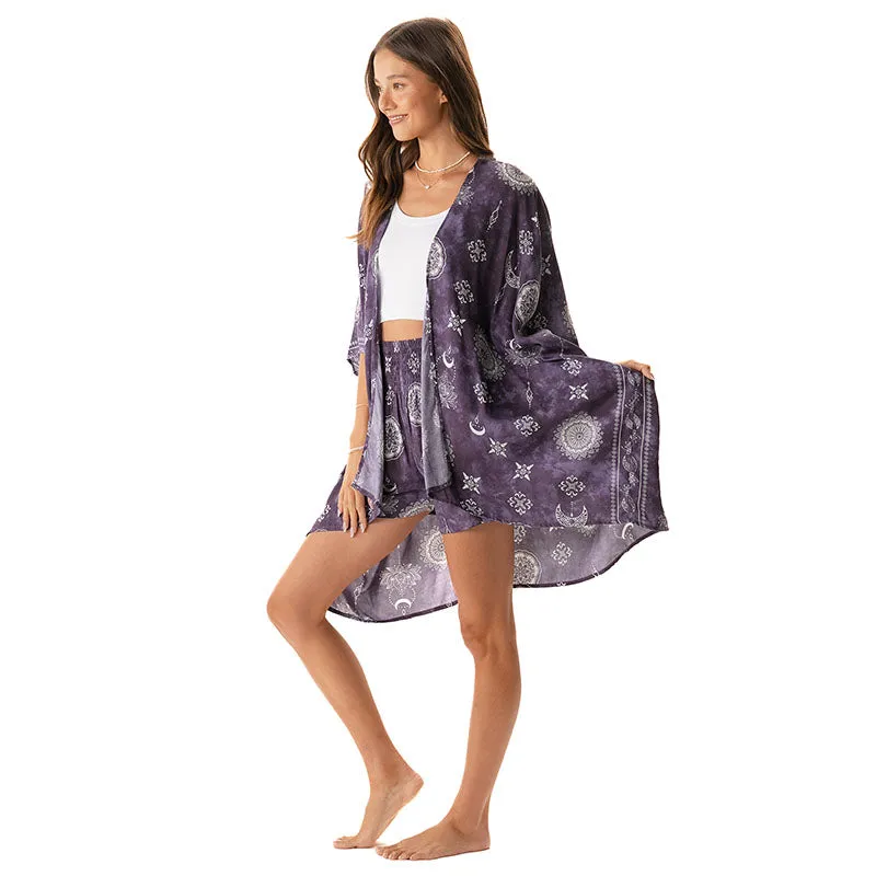 Mystic Plum Shorts Lounge Set sold by Lotus & Luna product image thumbnail 4