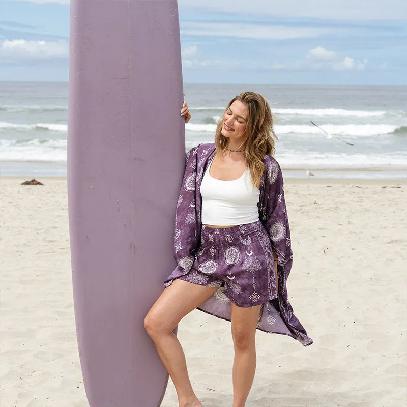 Mystic Plum Shorts Lounge Set sold by Lotus & Luna product image thumbnail 2