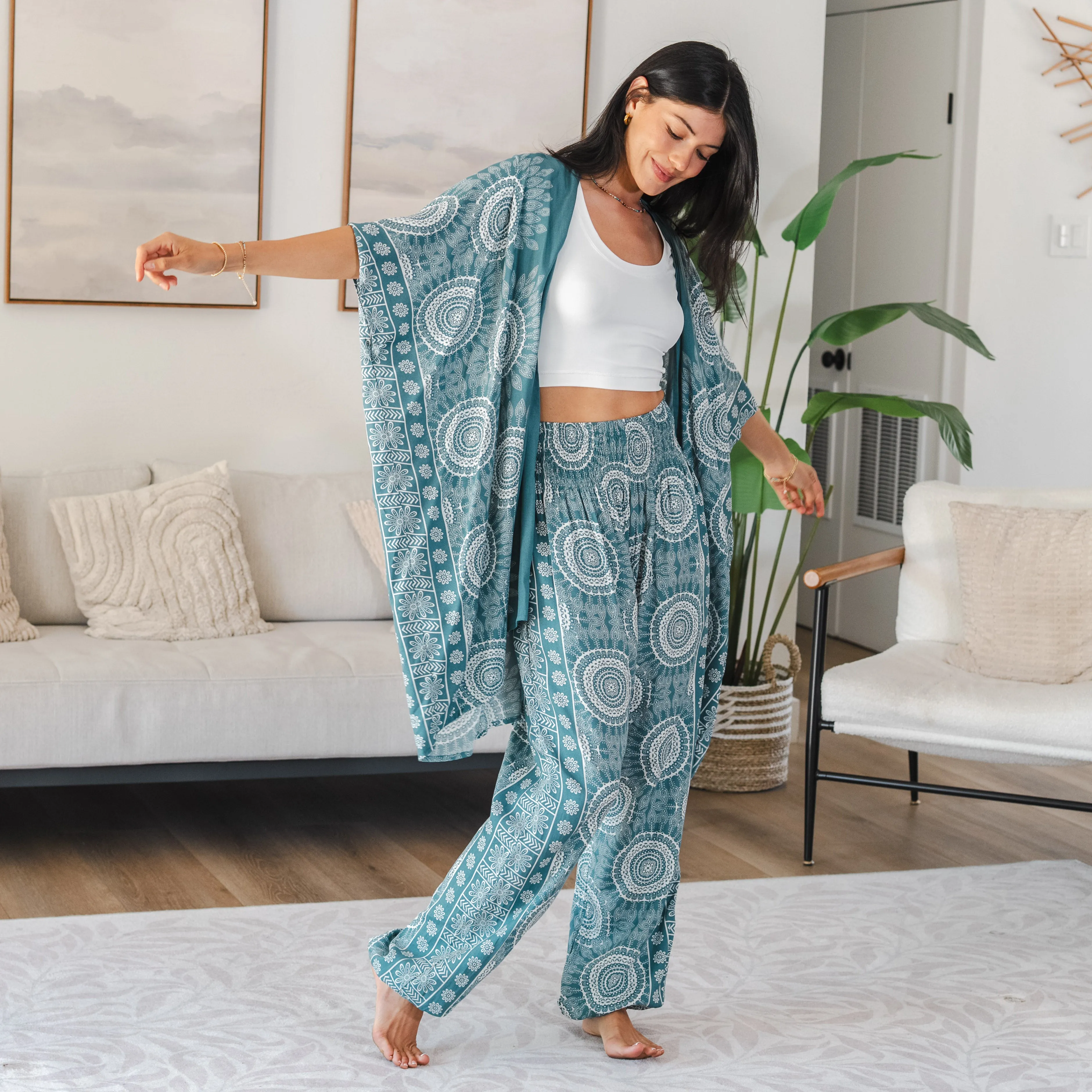 Sapphire Beach Harem Pants sold by Lotus & Luna product image thumbnail 2