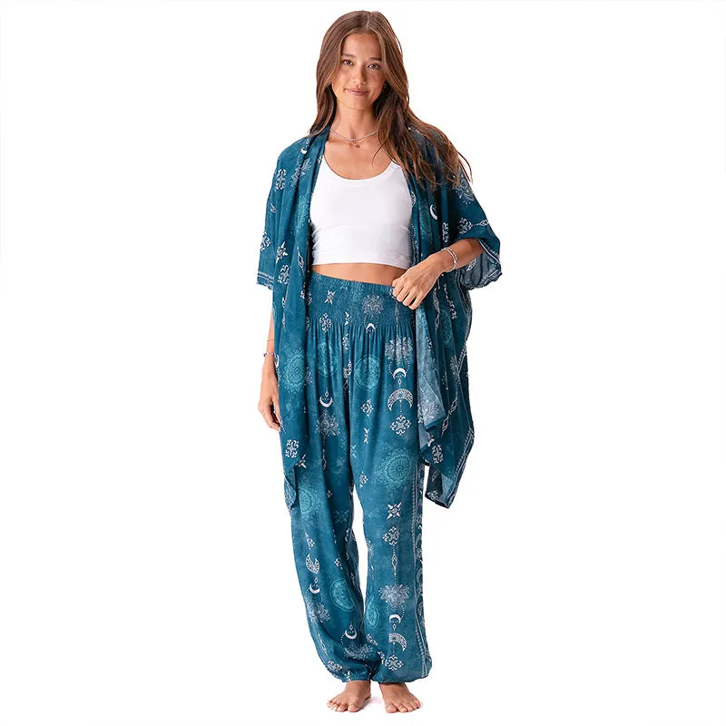 Cosmic Teal Lounge Set sold by Lotus & Luna