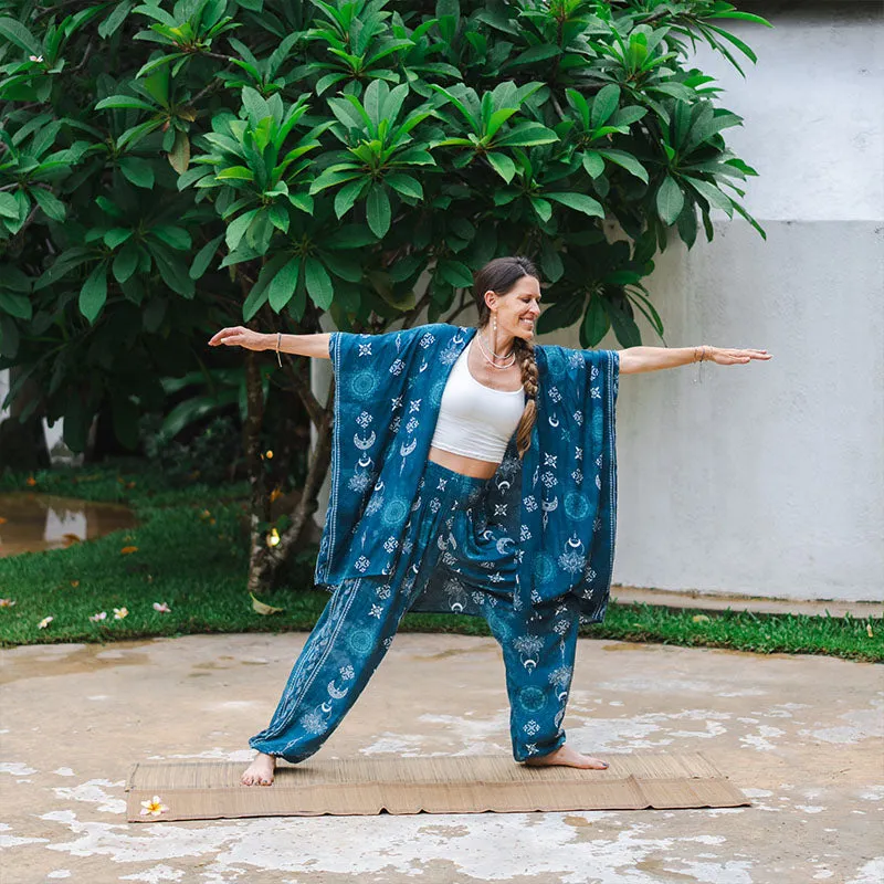 Cosmic Teal Kimono sold by Lotus & Luna product image thumbnail 3