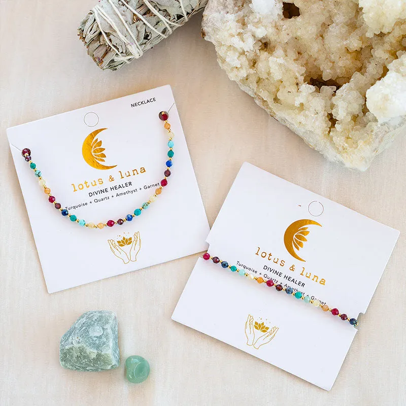 Divine Healer 3mm Necklace + Bracelet Set sold by Lotus & Luna product image thumbnail 3