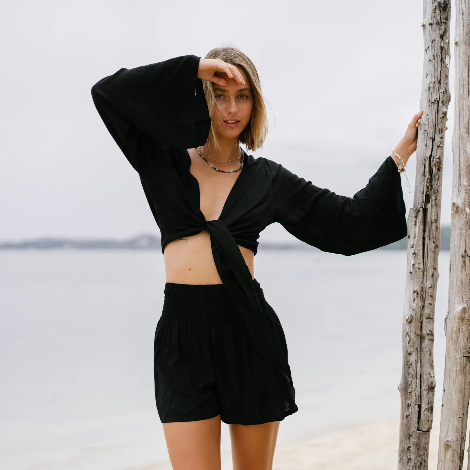 Black Shorts sold by Lotus & Luna product image thumbnail 2