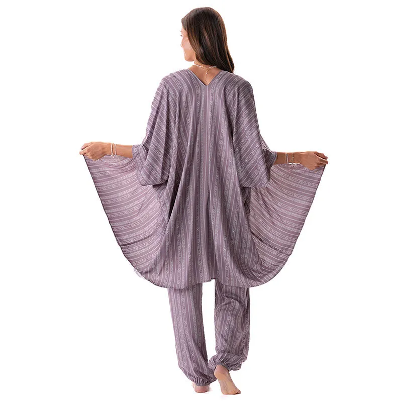 Mauve Tribal Stripe Lounge Set sold by Lotus & Luna product image thumbnail 5