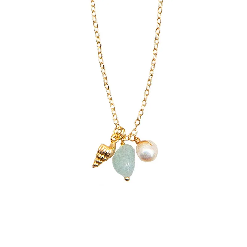 Pearl of the Shore Onshore Necklace sold by Lotus & Luna