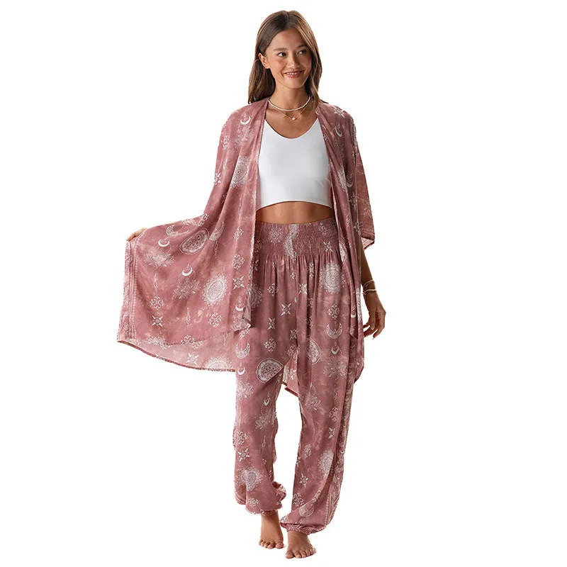 Dusty Rose Lotus Moon Lounge Set sold by Lotus & Luna product image thumbnail 2