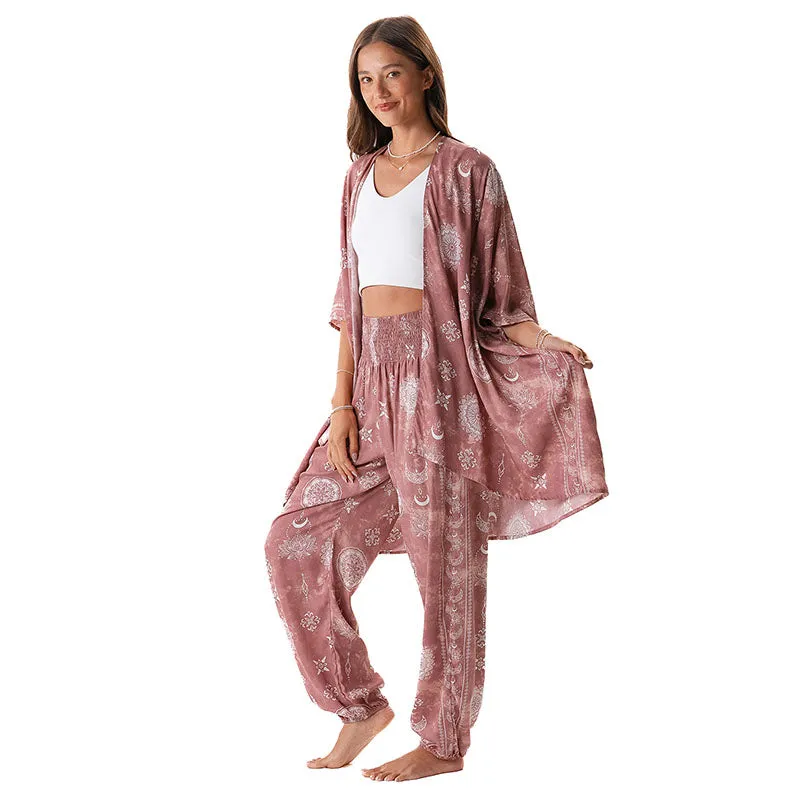 Dusty Rose Lotus Moon Lounge Set sold by Lotus & Luna product image thumbnail 3