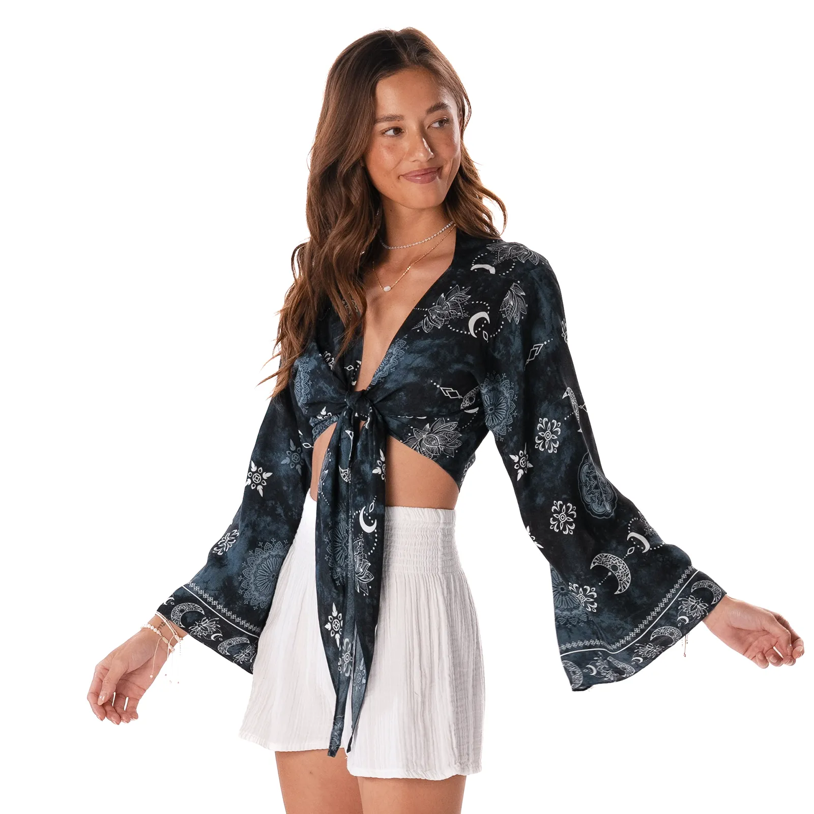Midnight Lotus Moon Daydreamer Top sold by Lotus & Luna product image thumbnail 3