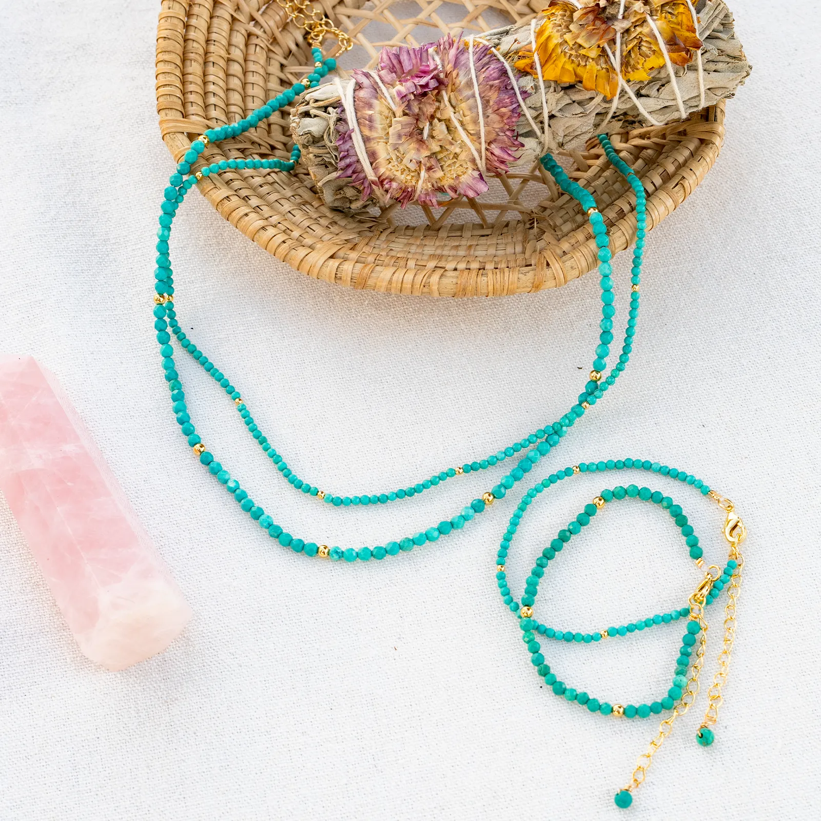 Enlightenment 2mm Metal Accent Healing Necklace sold by Lotus & Luna product image thumbnail 3