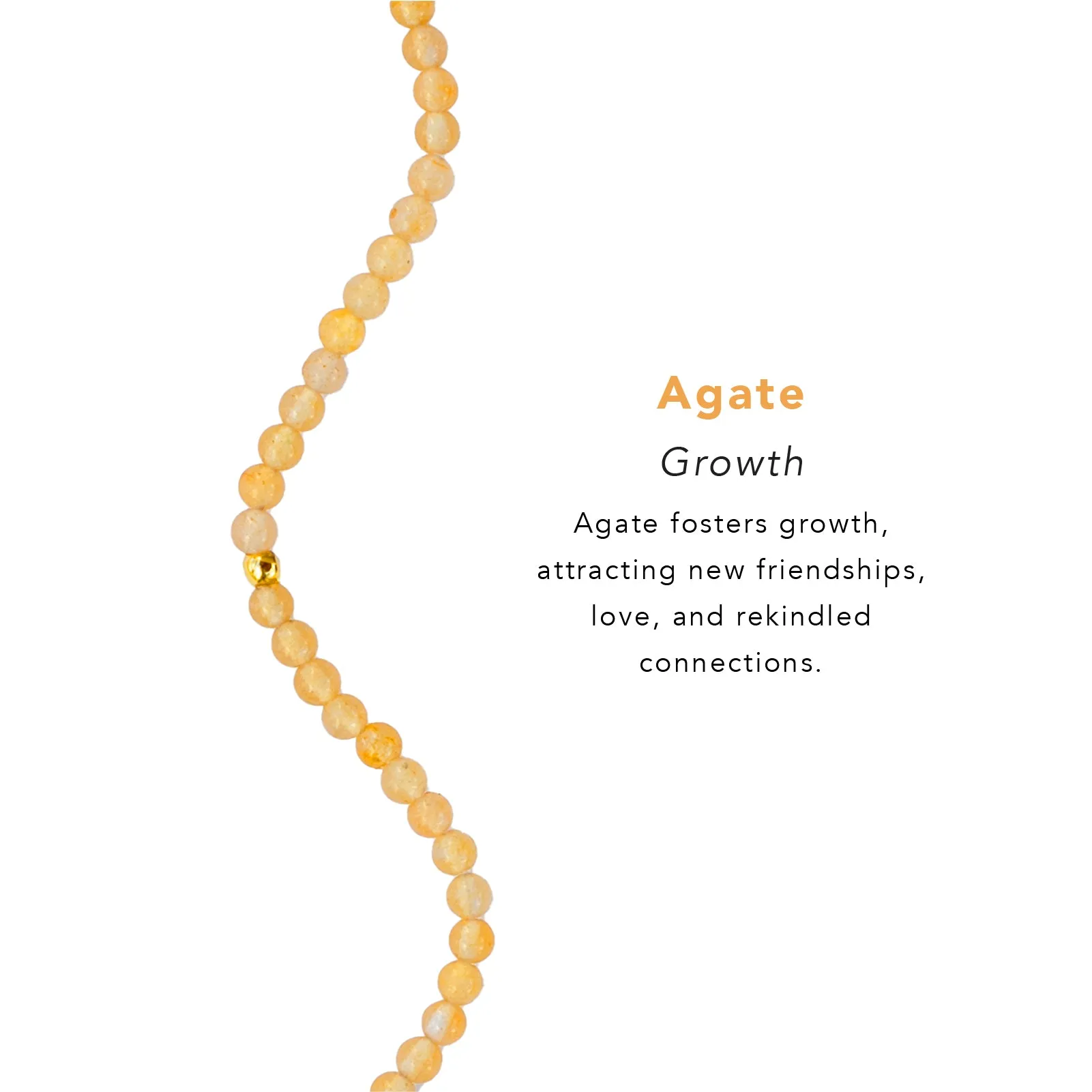 Growth 2mm Metal Accent Healing Bracelet sold by Lotus & Luna product image thumbnail 4