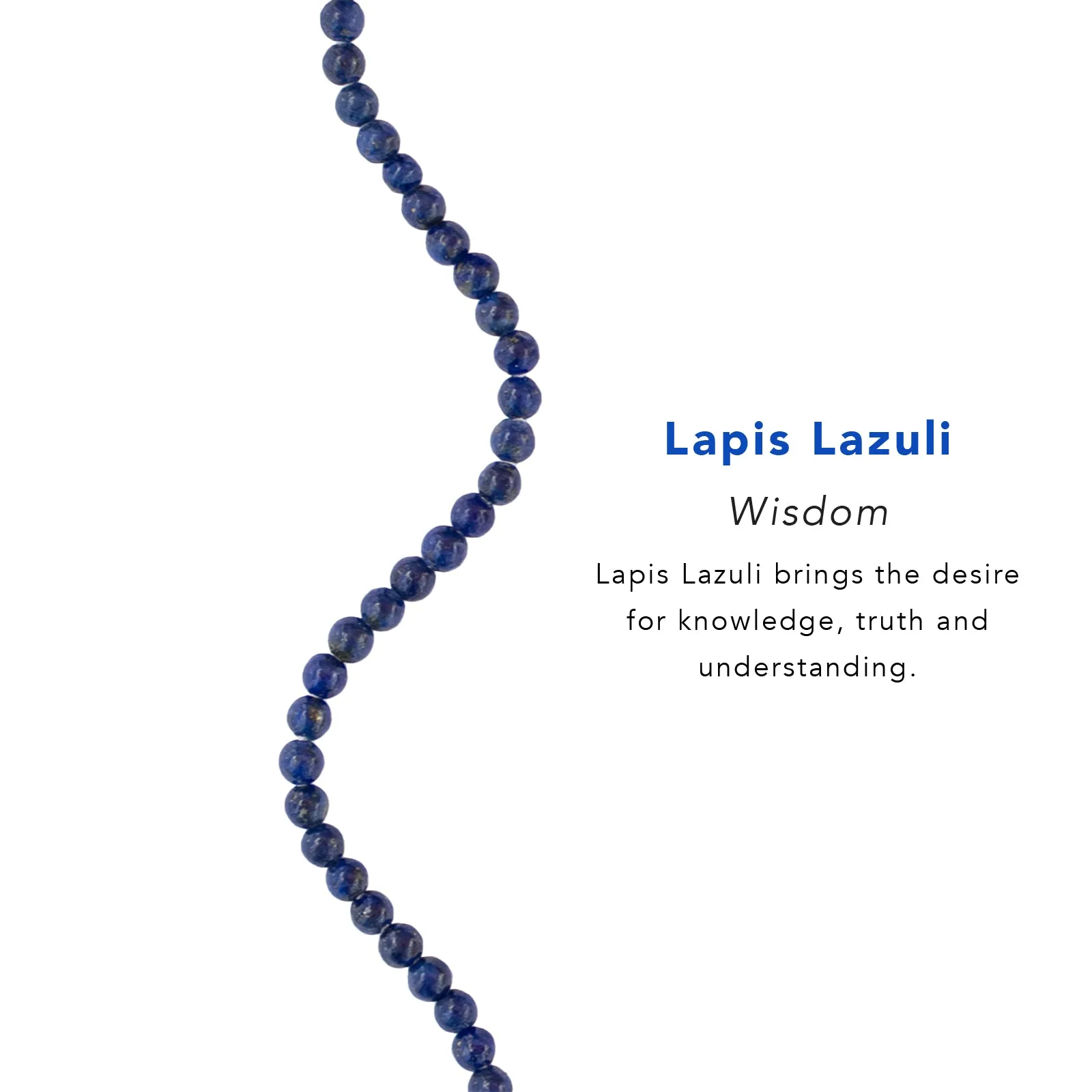 Wisdom 2mm Metal Accent Healing Bracelet sold by Lotus & Luna product image thumbnail 4