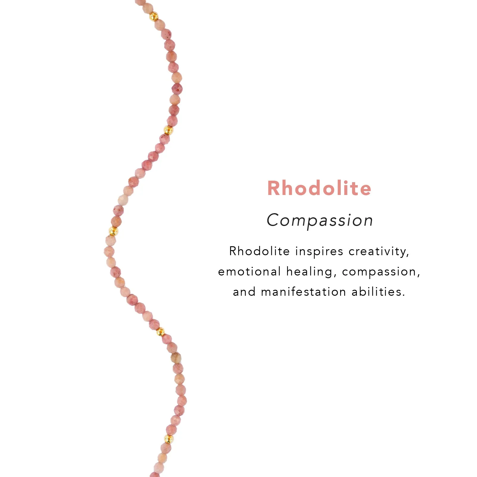 Compassion 3mm Healing Necklace sold by Lotus & Luna product image thumbnail 4