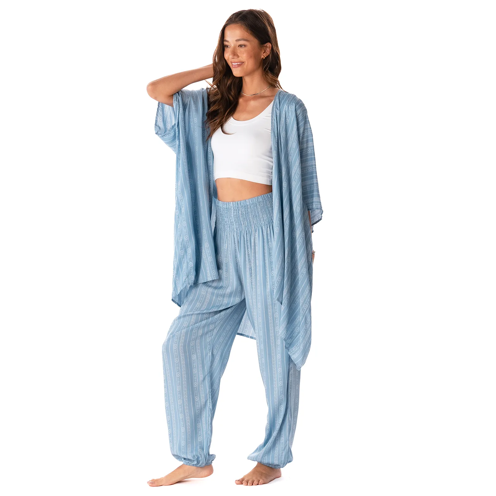 Denim Blue Tribal Lounge Set sold by Lotus & Luna product image thumbnail 3