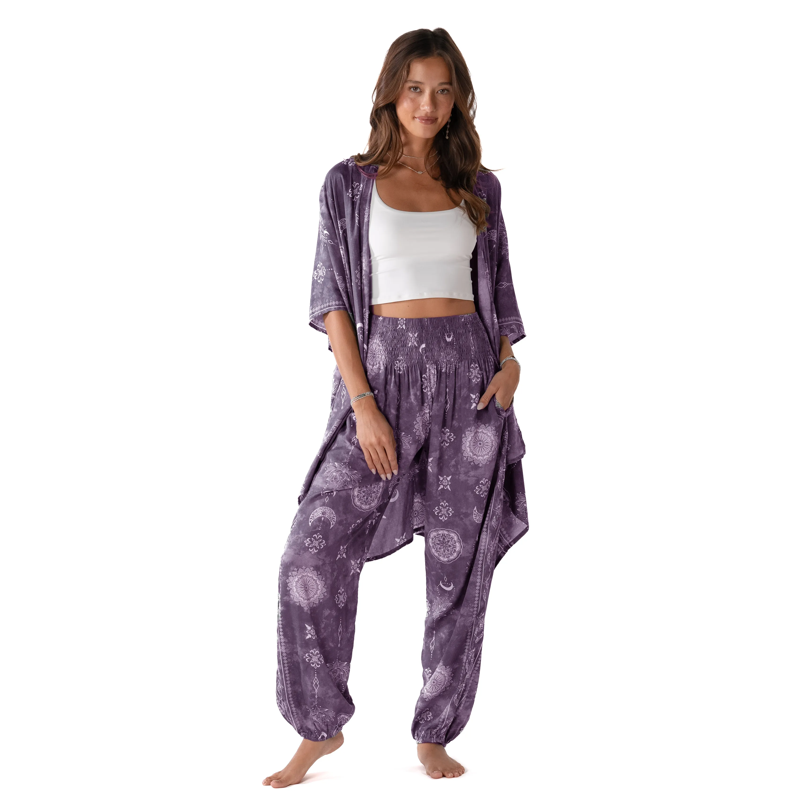 Mystic Plum Kimono sold by Lotus & Luna product image thumbnail 4