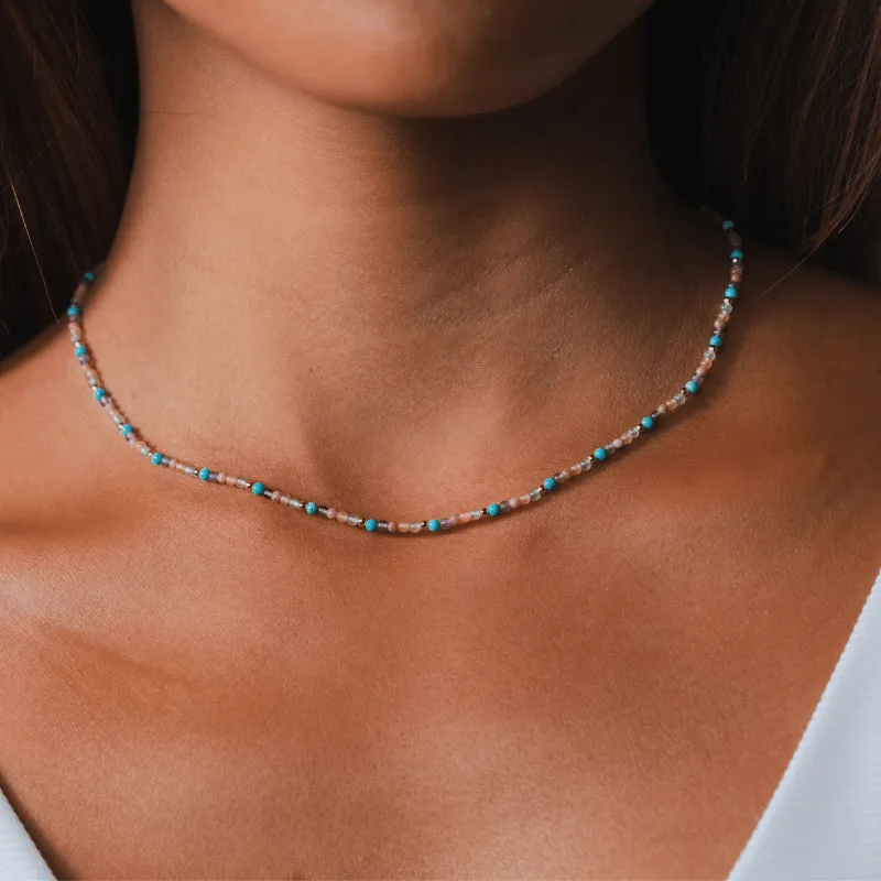 Vibrant Spirit 2mm Metal Accent Healing Necklace sold by Lotus & Luna