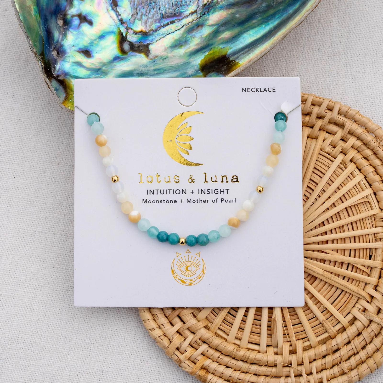 Intuition & Insight 4mm Healing Necklace sold by Lotus & Luna product image thumbnail 5