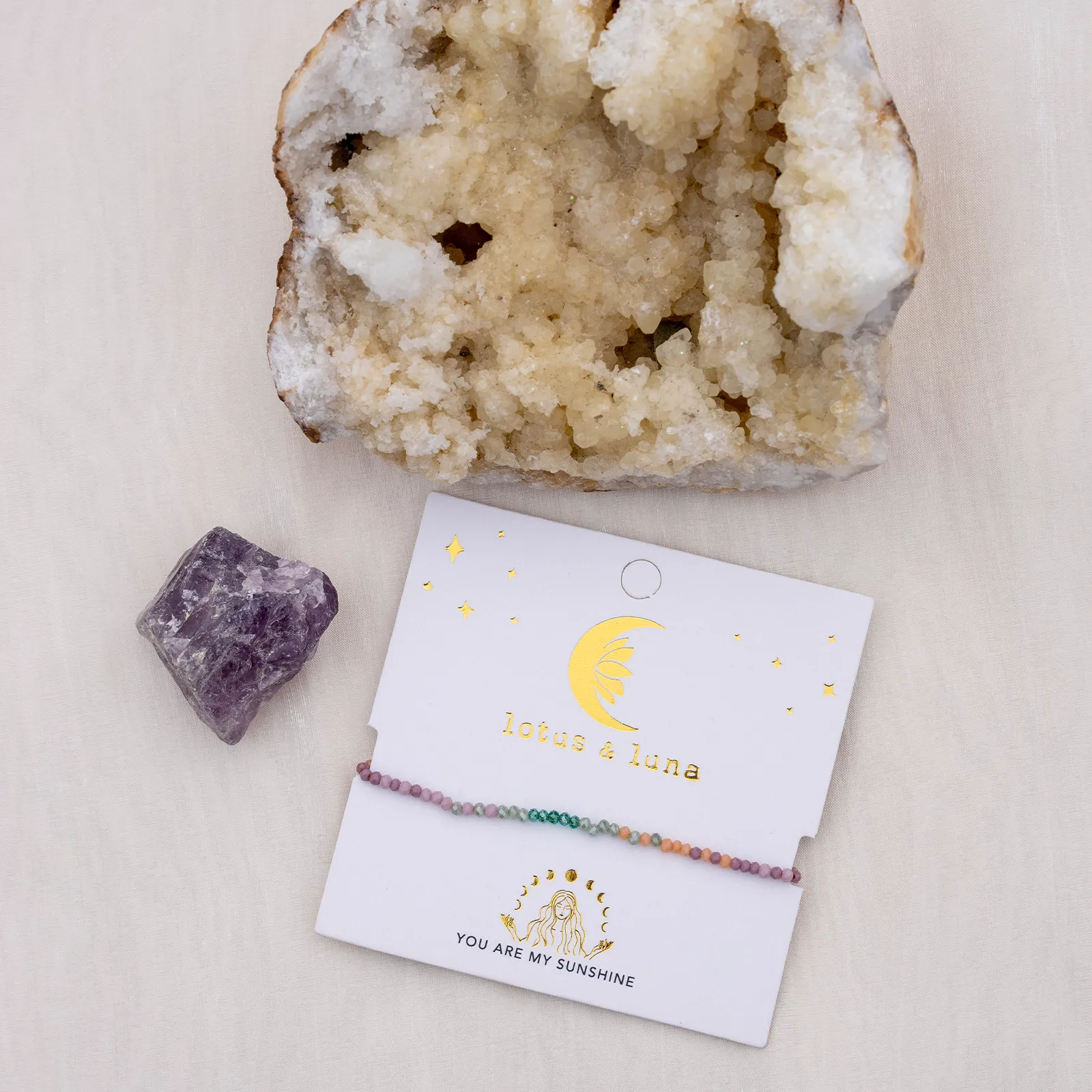 "You are my Sunshine" Goddess Bracelet sold by Lotus & Luna product image thumbnail 3