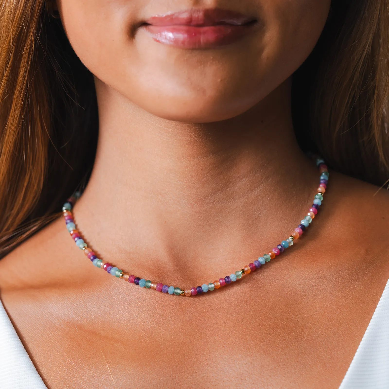 Lucky Charm 3mm Healing Necklace sold by Lotus & Luna product image thumbnail 4