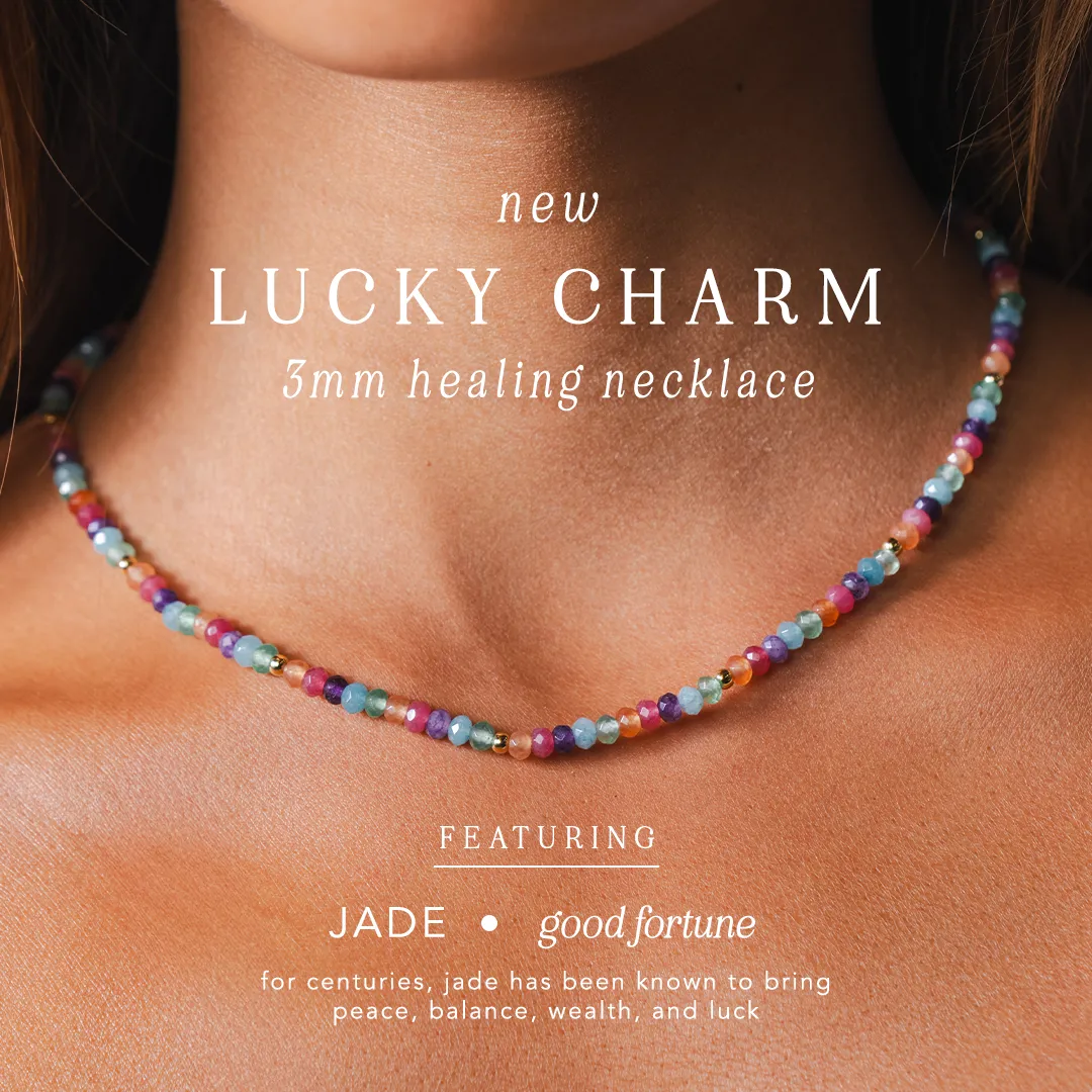 Lucky Charm 3mm Healing Necklace sold by Lotus & Luna