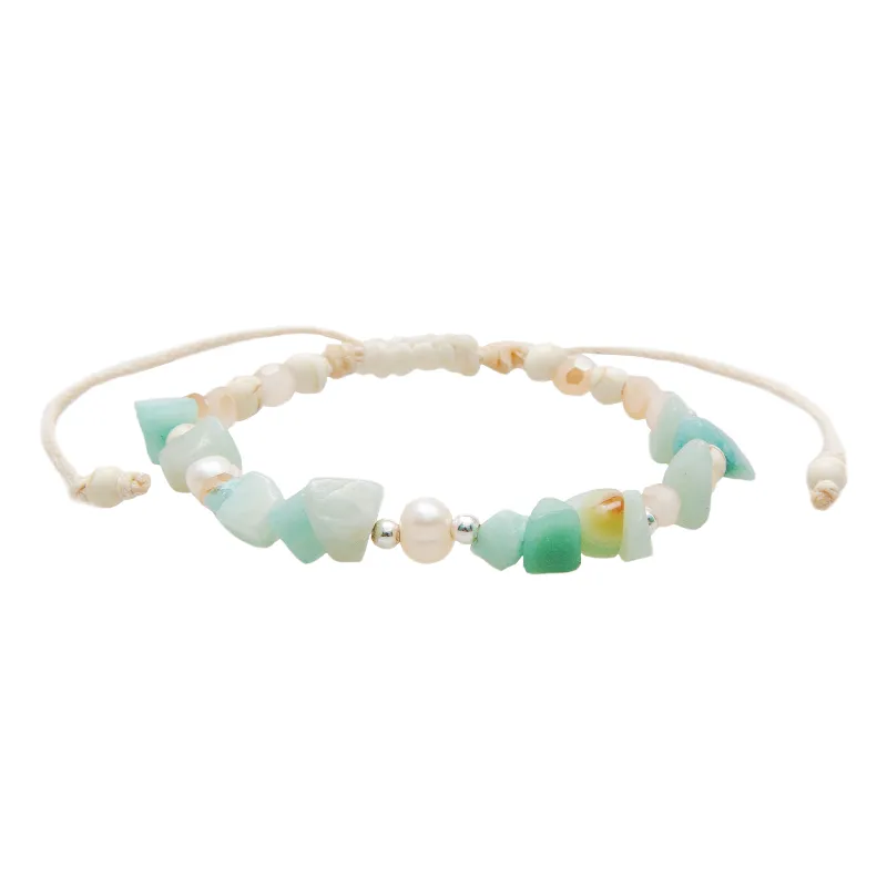 Teal Tide Seastone Bracelet sold by Lotus & Luna