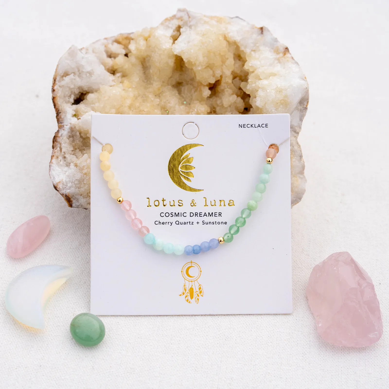 Cosmic Dreamer 4mm Healing Necklace sold by Lotus & Luna product image thumbnail 3