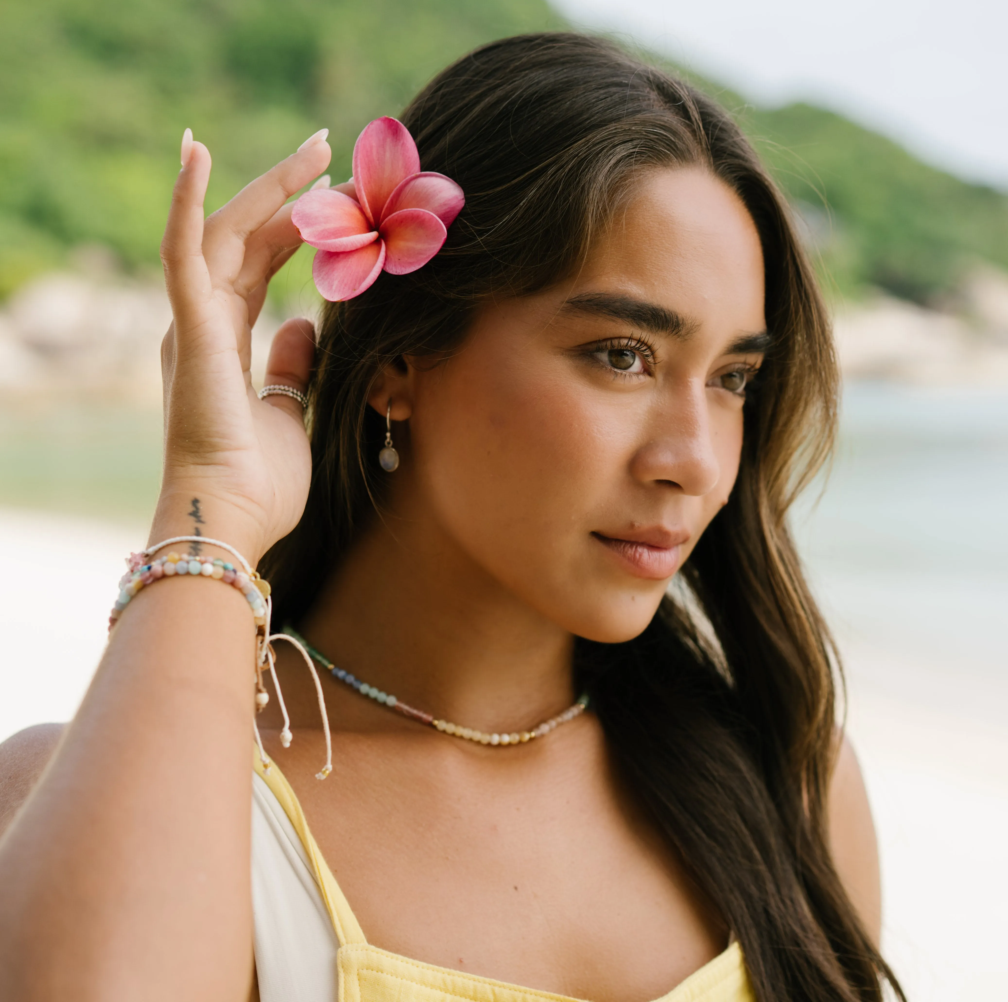 Cosmic Dreamer 4mm Healing Necklace sold by Lotus & Luna product image thumbnail 4