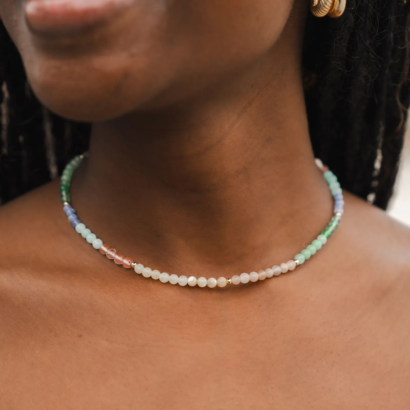 Cosmic Dreamer 4mm Healing Necklace sold by Lotus & Luna product image thumbnail 5