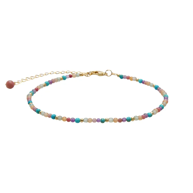 Vibrant Spirit Healing 2mm Anklet sold by Lotus & Luna