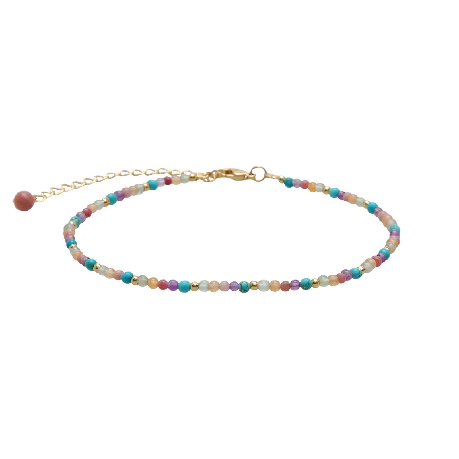 Vibrant Spirit Healing 2mm Anklet sold by Lotus & Luna
