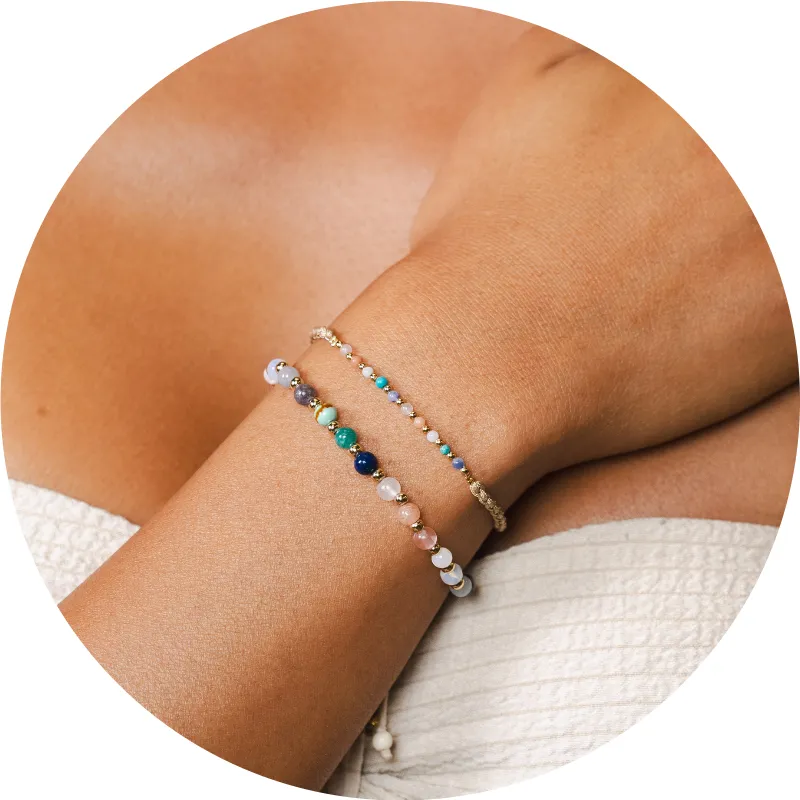 Spiritual Healer 4mm + Prana Healing Bracelet Stack sold by Lotus & Luna