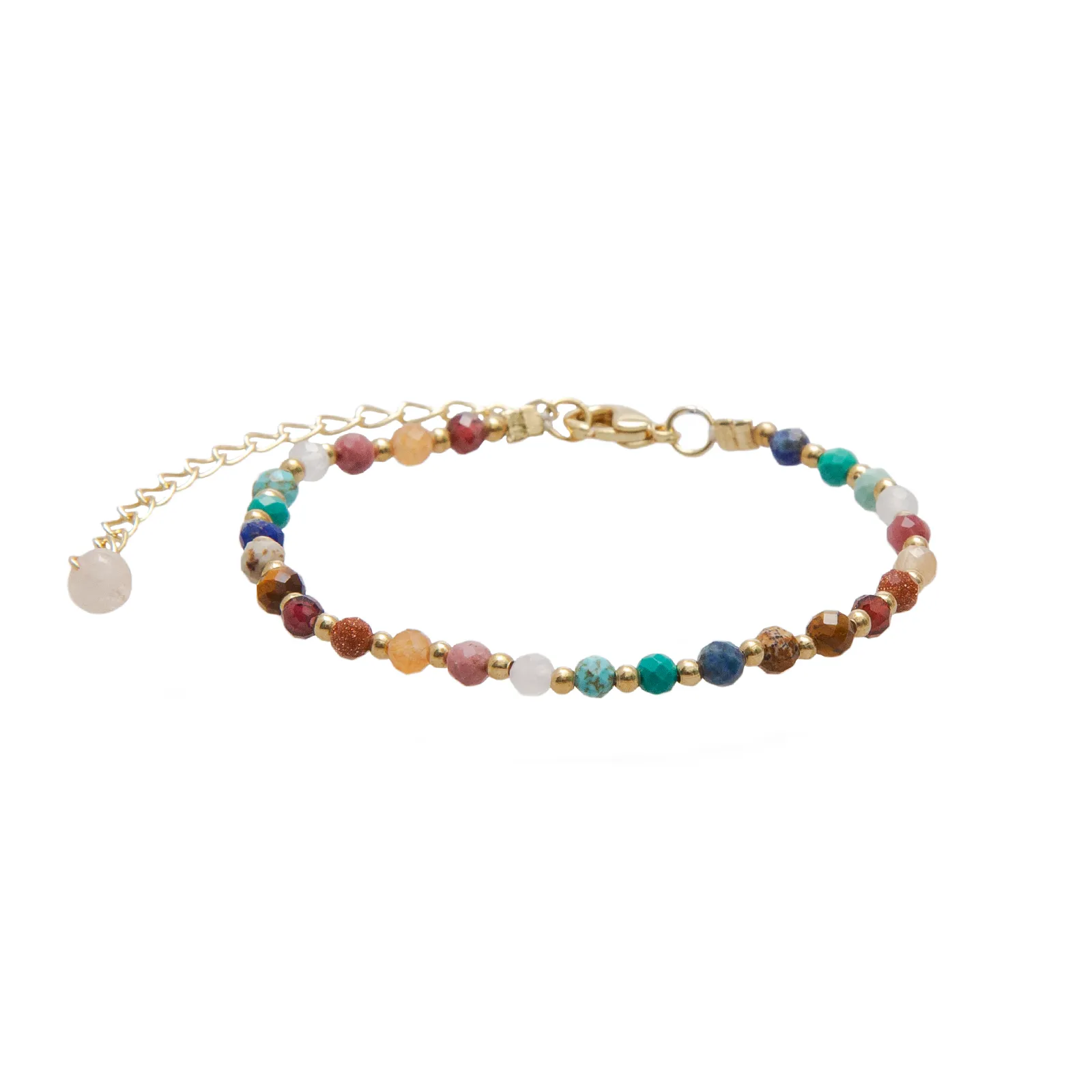 Master Healer 3mm + 2mm Layered Bracelet Stack sold by Lotus & Luna product image thumbnail 3