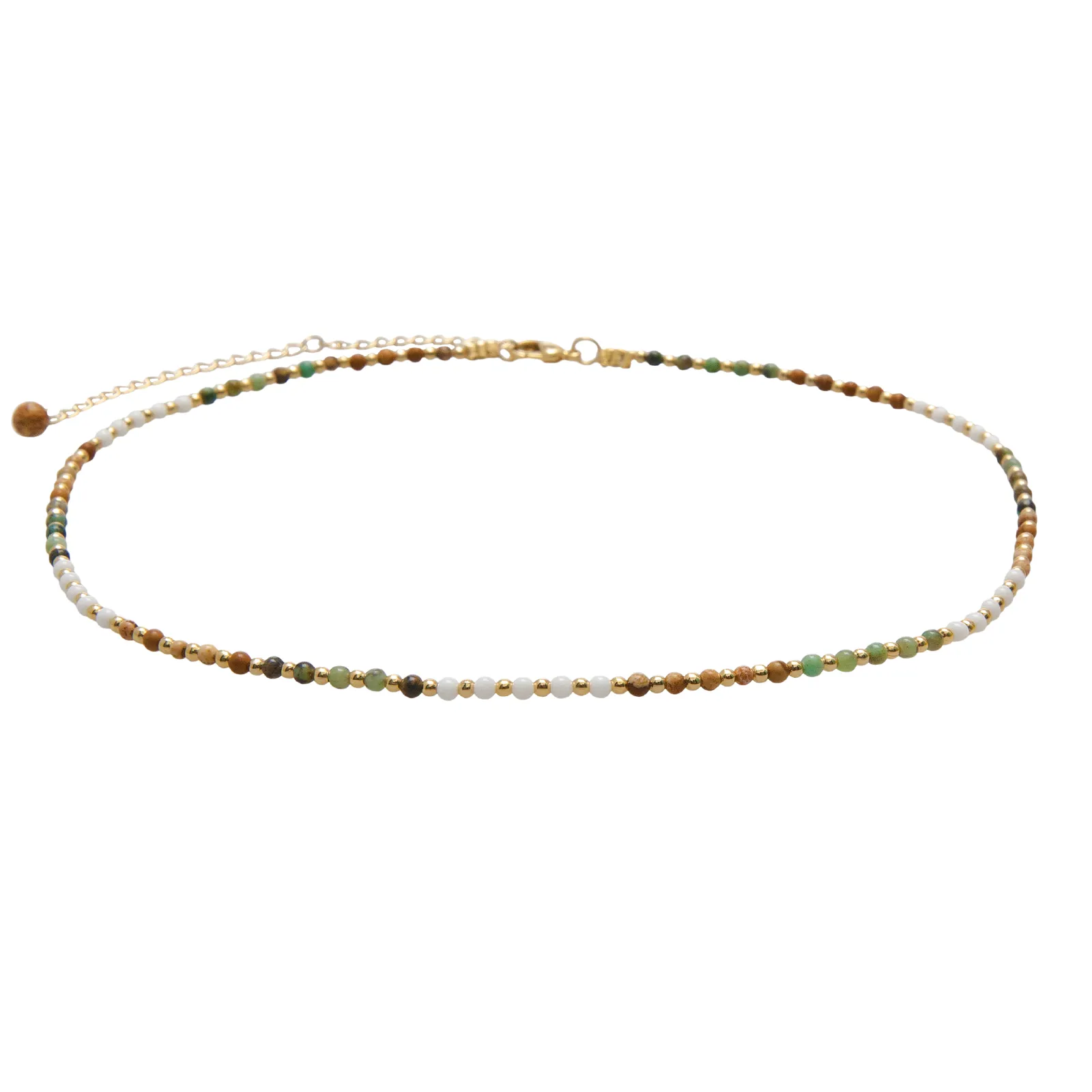 Peace Protector 2mm Healing + Circles in the Sand Necklace Stack sold by Lotus & Luna product image thumbnail 2