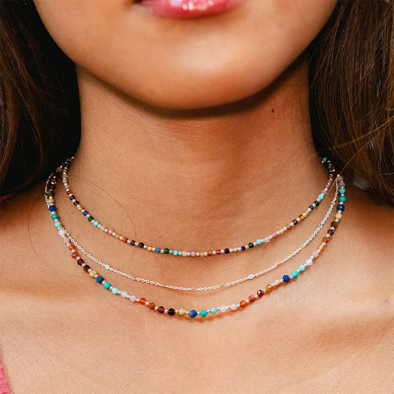 Master Healer 3mm + 2mm Necklace Stack sold by Lotus & Luna