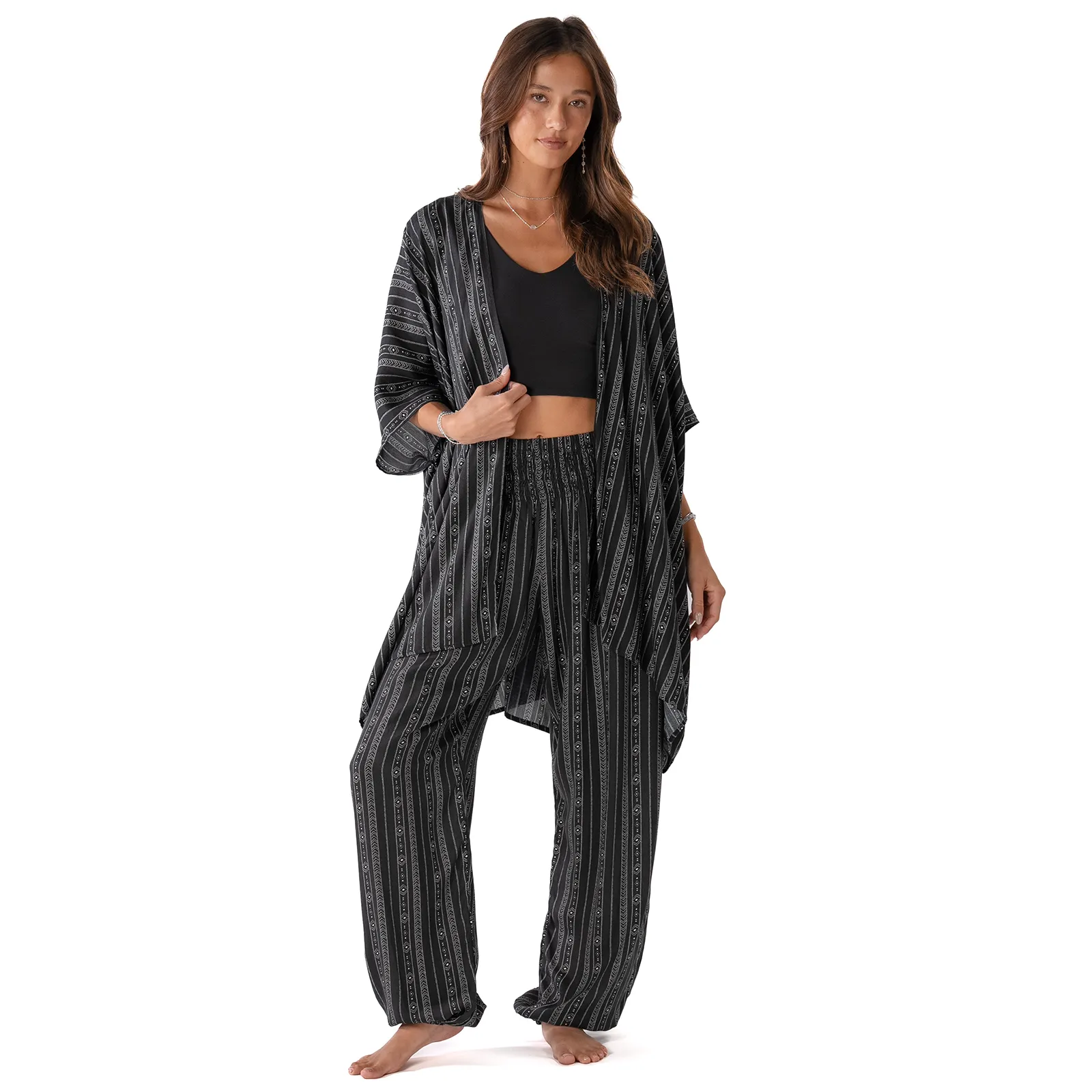 Akha Tribal Print Lounge Set sold by Lotus & Luna