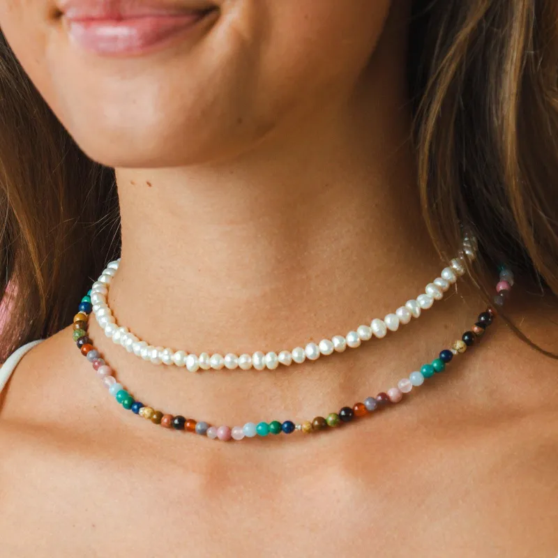 Master Healer + Self Love Necklace Stack sold by Lotus & Luna