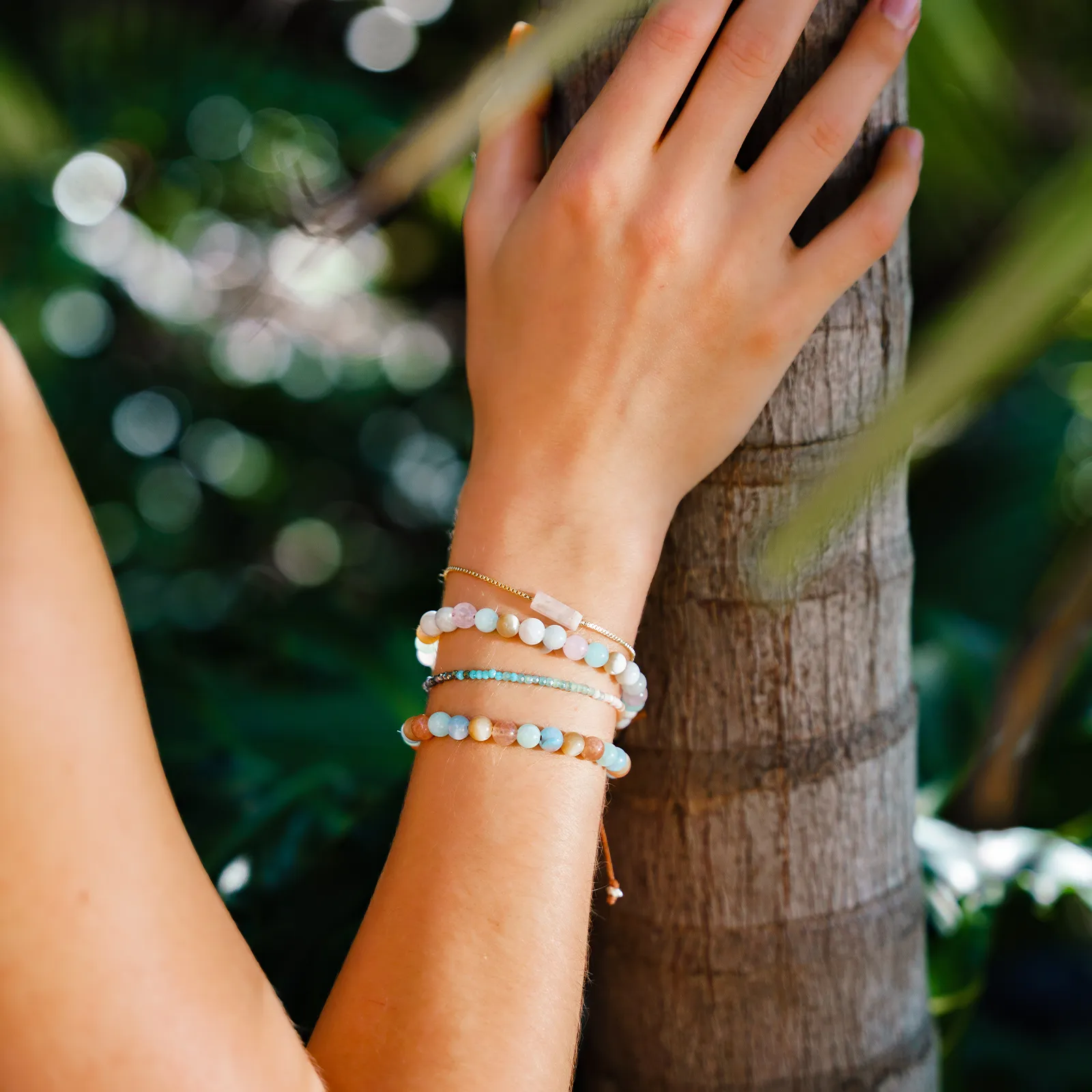 "Live by the Sun, Love by the Moon" Goddess Bracelet sold by Lotus & Luna product image thumbnail 4