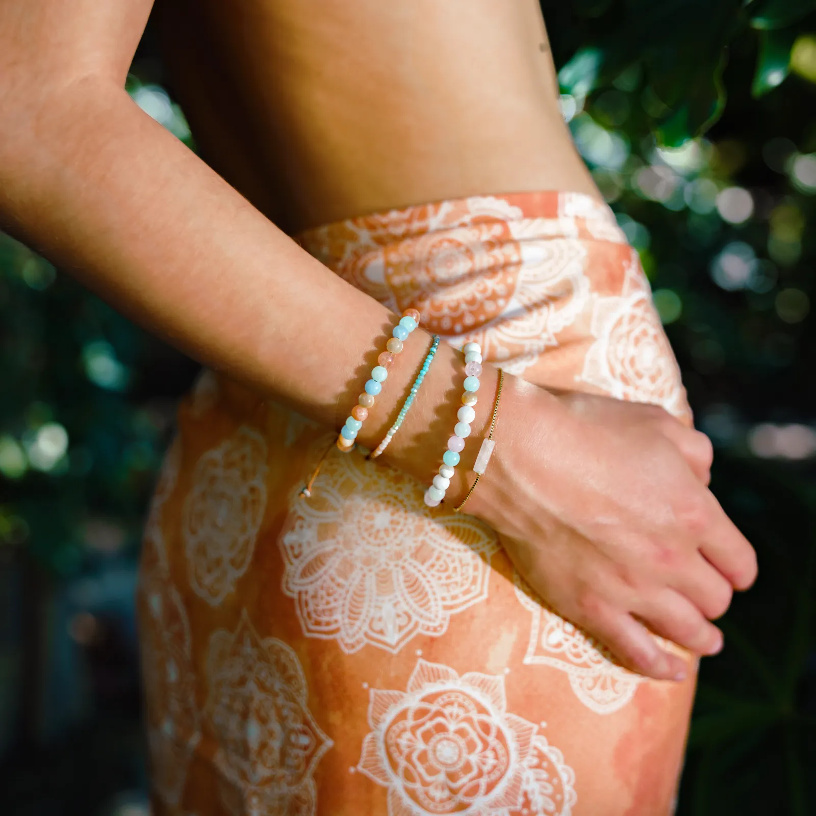 "Live by the Sun, Love by the Moon" Goddess Bracelet sold by Lotus & Luna product image thumbnail 5