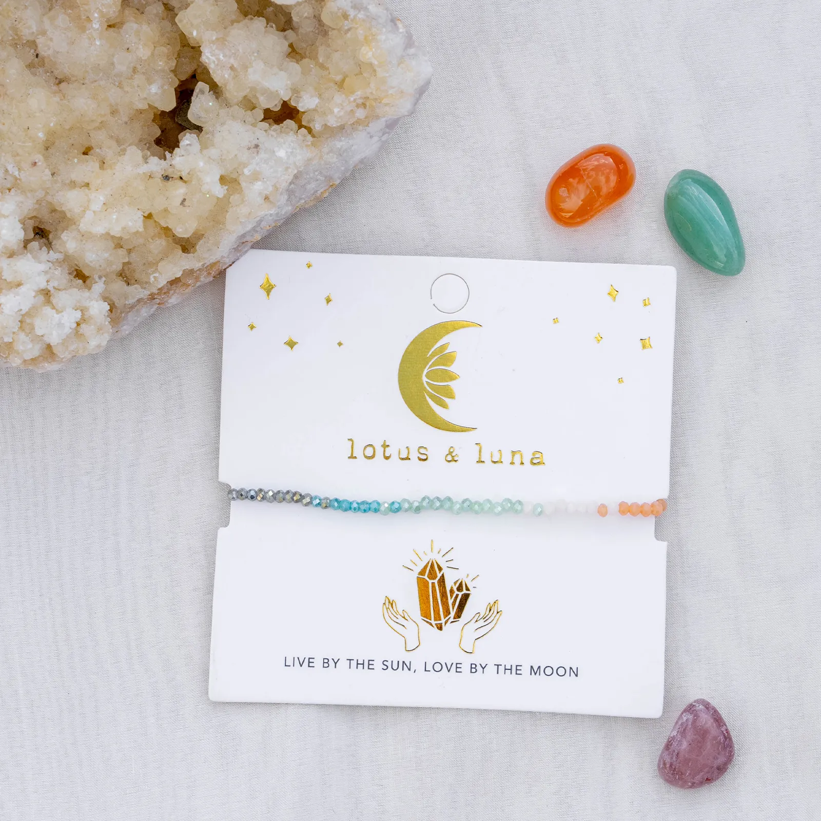 "Live by the Sun, Love by the Moon" Goddess Bracelet sold by Lotus & Luna product image thumbnail 2