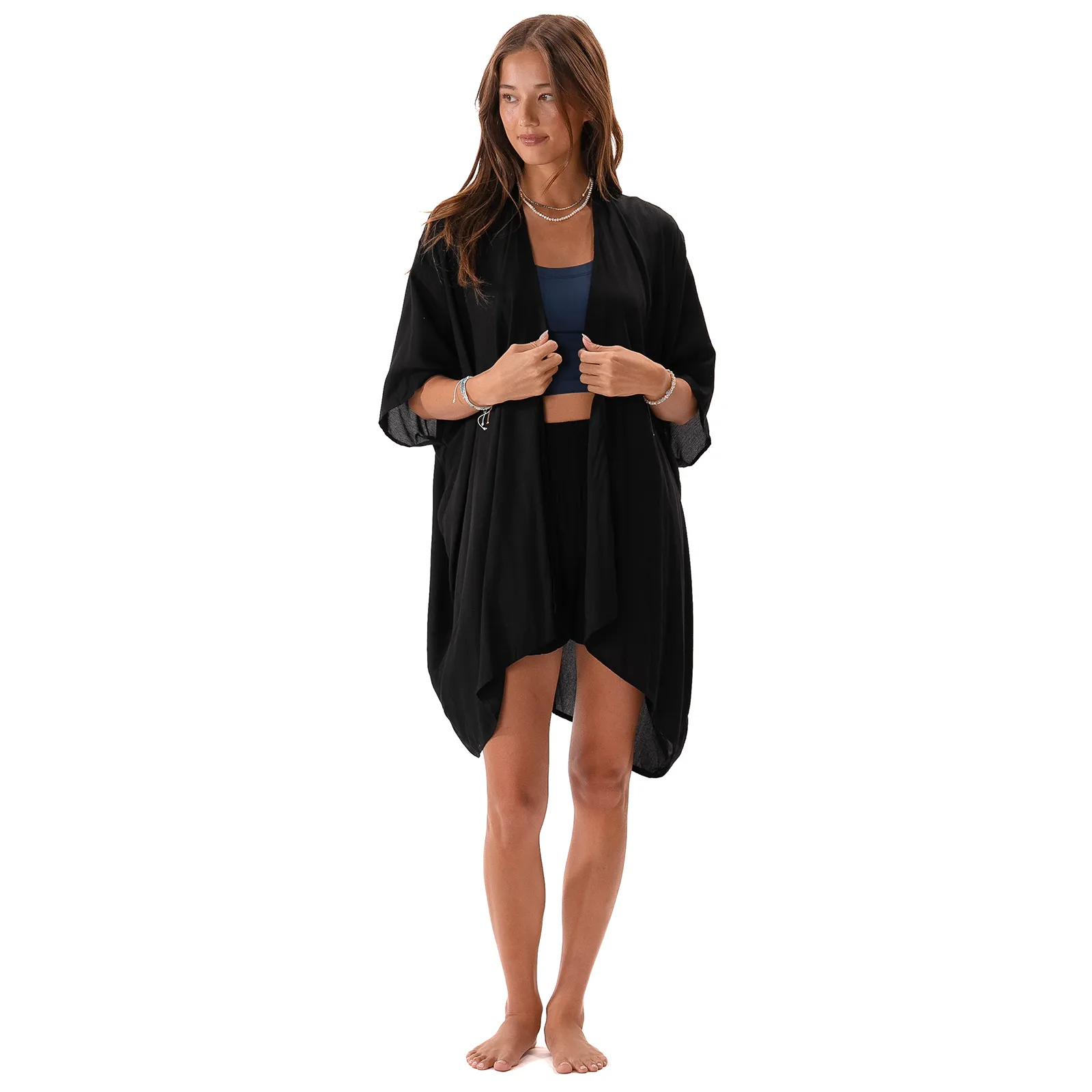 Black Kimono sold by Lotus & Luna product image thumbnail 5