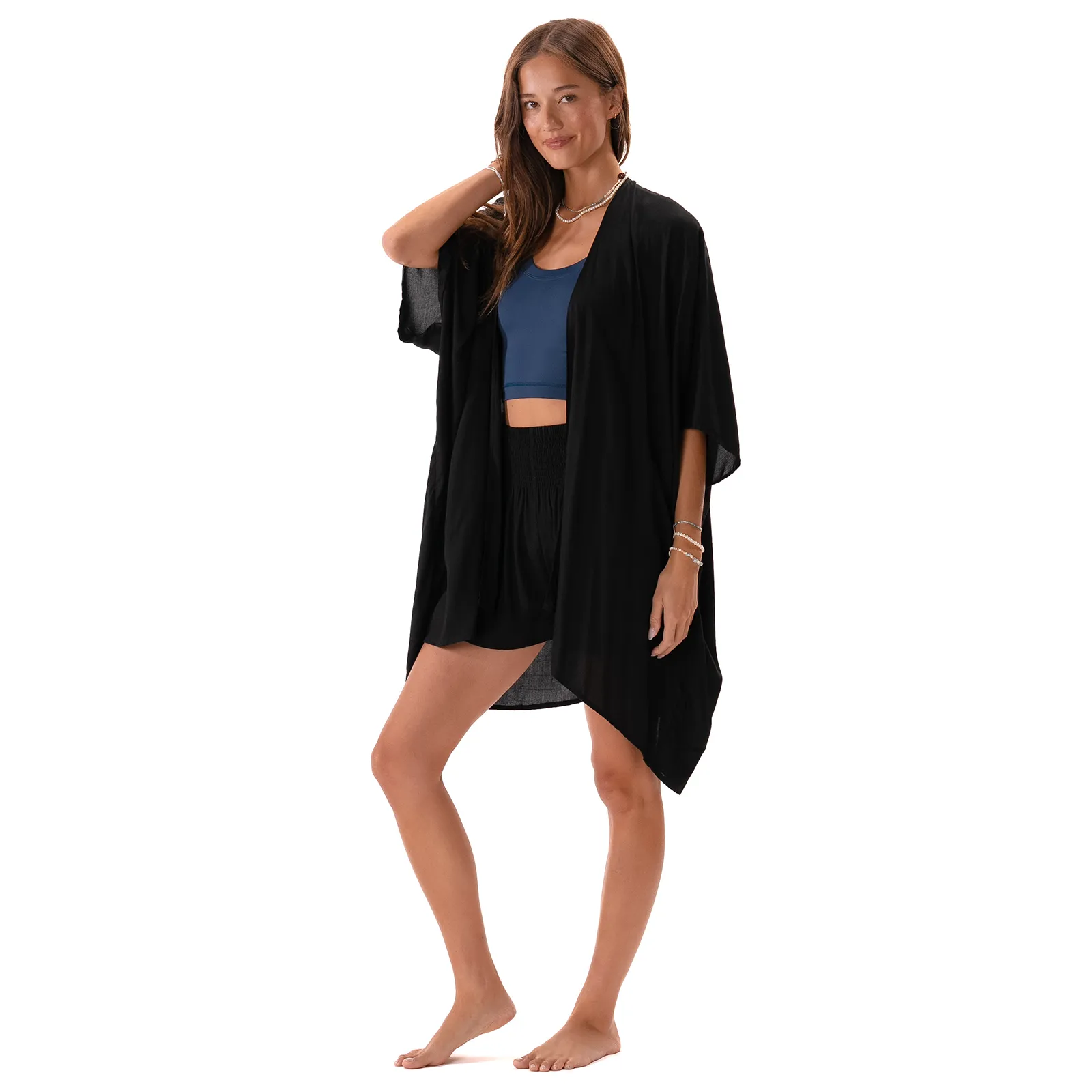 Black Kimono sold by Lotus & Luna product image thumbnail 4