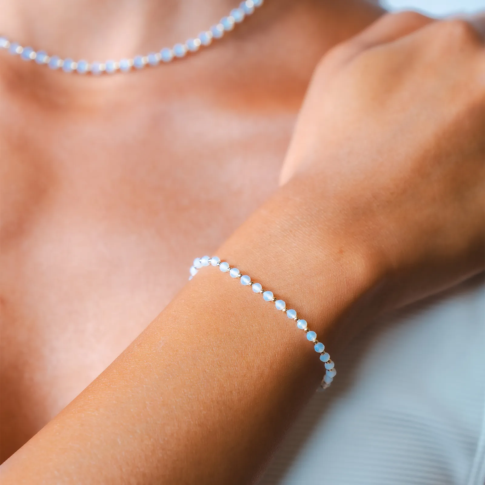 Moon Dancer 3mm Metal Accent Bracelet sold by Lotus & Luna product image thumbnail 2