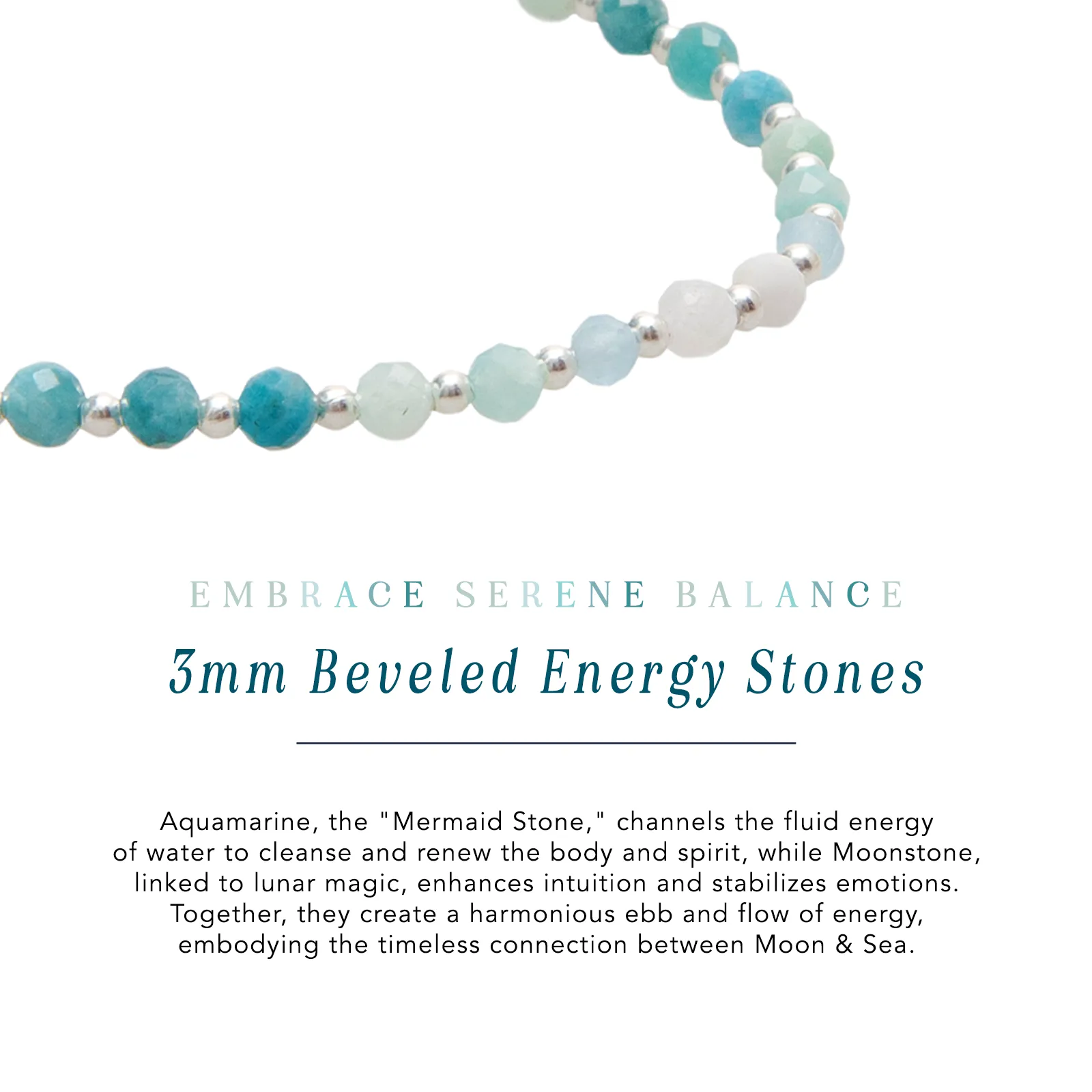 Moon & Sea 3mm Metal Accent Bracelet sold by Lotus & Luna product image thumbnail 4