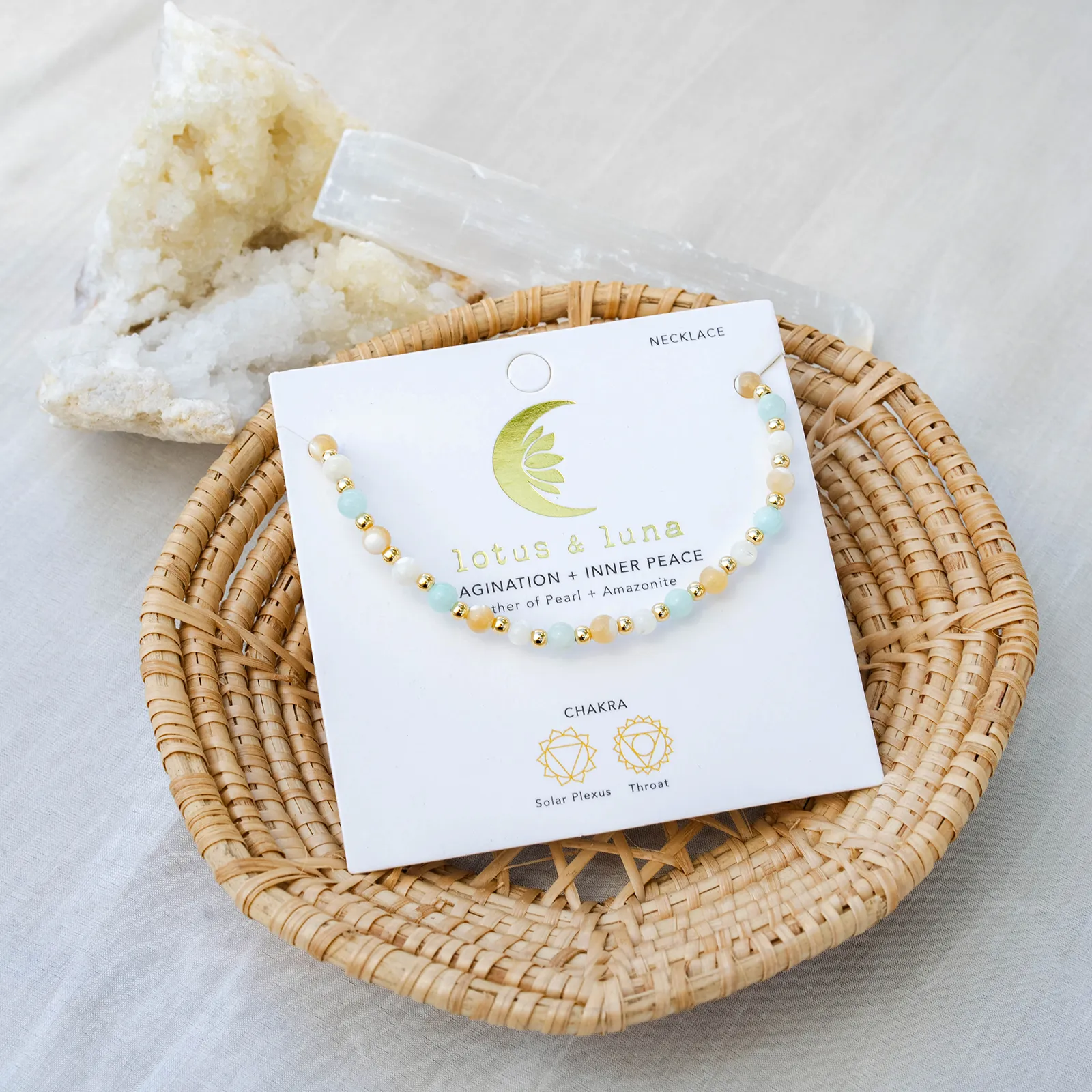 Imagination & Inner Peace 4mm Metal Accent Necklace sold by Lotus & Luna product image thumbnail 2