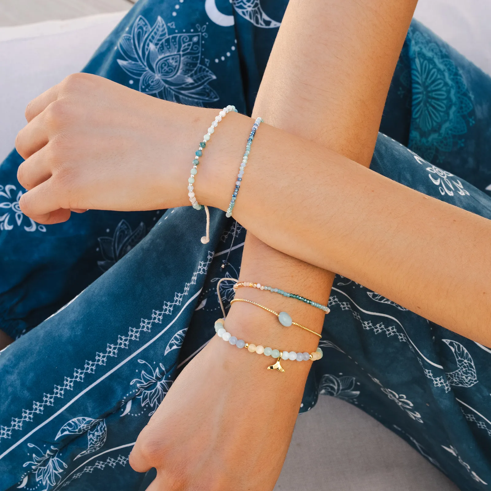 "To the Moon and Back" Goddess Bracelet sold by Lotus & Luna product image thumbnail 4