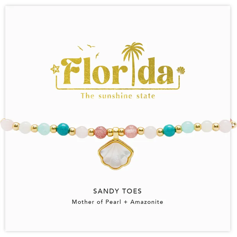 Florida Sandy Toes Bracelet sold by Lotus & Luna