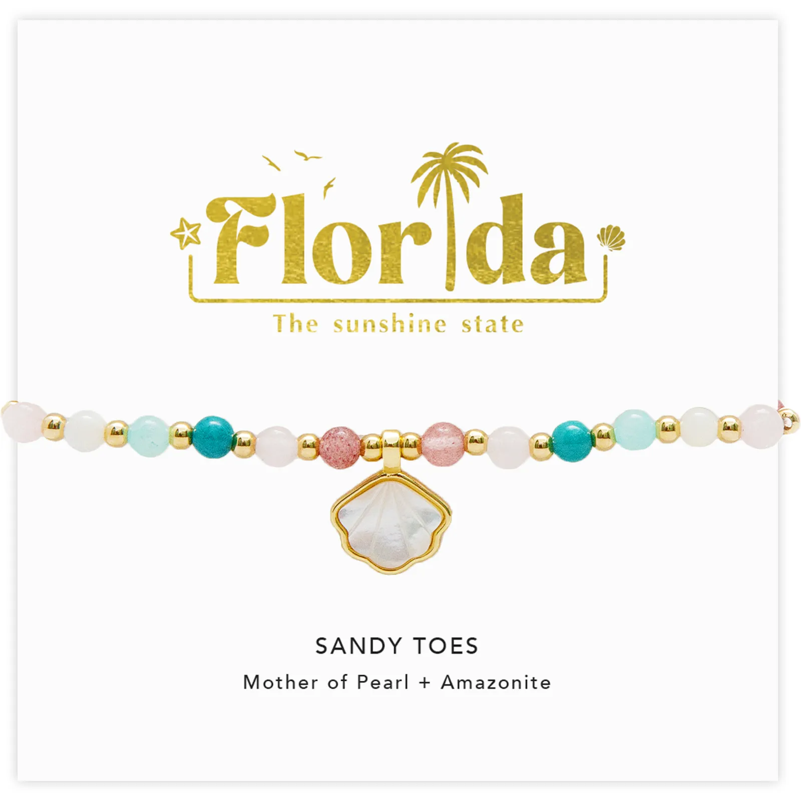 Florida Sandy Toes Bracelet sold by Lotus & Luna